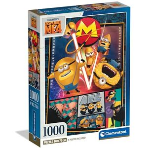 Clementoni Jigsaw Puzzle Collection Despicable Me 4, 1000 Pieces Poster Included, Puzzle For Adults 14-99 Years, Gift For Men/Women, Made In Italy, 39798 Clementoni Jigsaw Puzzle Collection Despicable Me 4, 1000 Pieces Poster Included, Puzzle For Adults 14-99 Years, Gift For Men/Women, Made In Italy, 39798