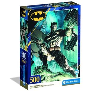 Clementoni Jigsaw Puzzle 500 pieces, Batman, Puzzle for Adults 14-99 Years, Compact box, Made in Italy, 35593 Clementoni Jigsaw Puzzle 500 pieces, Batman, Puzzle for Adults 14-99 Years, Compact box, Made in Italy, 35593