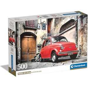 Clementoni Jigsaw Puzzle 500 Collection 500 Pieces Poster Included, Puzzle For Adults 14-99 Years, Gift For Men/Women, Car, Italy, Fiat, Made In Italy, 35537 Clementoni Jigsaw Puzzle 500 Collection 500 Pieces Poster Included, Puzzle For Adults 14-99 Years, Gift For Men/Women, Car, Italy, Fiat, Made In Italy, 35537