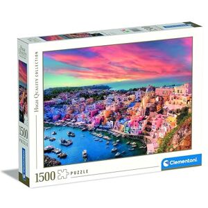 Clementoni Jigsaw Puzzle Collection Picturesque Procida Island 1500 Pieces Compact Box, Puzzle For Adults 14-99 Years, Gift For Men/Women, Made In Italy, 31723 Clementoni Jigsaw Puzzle Collection Picturesque Procida Island 1500 Pieces Compact Box, Puzzle For Adults 14-99 Years, Gift For Men/Women, Made In Italy, 31723