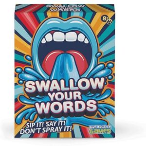 Playmonster Games PlayMonster Swallow Your Words Can You Speak With Your Mouth Full Of Water? Fun Family Game Party Game For Ages 8+ Playmonster Games PlayMonster Swallow Your Words Can You Speak With Your Mouth Full Of Water? Fun Family Game Party Game For Ages 8+