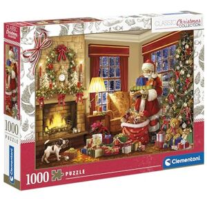 Clementoni Jigsaw Puzzle Collection Santa's Visit 1000 Pieces Puzzle For Adults 14-99 Years, Gift For Men/Women, Made In Italy, 81497 Clementoni Jigsaw Puzzle Collection Santa's Visit 1000 Pieces Puzzle For Adults 14-99 Years, Gift For Men/Women, Made In Italy, 81497