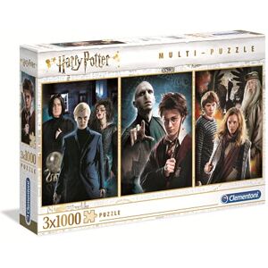 Clementoni 61884, Harry Potter Jigsaw Puzzles For Adults and Children, 3 x 1000 Pieces, Ages 10 Years Plus Clementoni 61884, Harry Potter Jigsaw Puzzles For Adults and Children, 3 x 1000 Pieces, Ages 10 Years Plus