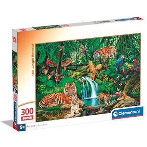 Clementoni Jigsaw Puzzle The Jungle Retreat 300 Pieces Supercolor Puzzle For Children 9-11 Years, Cartoon, Gift For Boy/Girls, Puzzle For Kids, Made In Italy, 21721 Clementoni Jigsaw Puzzle The Jungle Retreat 300 Pieces Supercolor Puzzle For Children 9-11 Years, Cartoon, Gift For Boy/Girls, Puzzle For Kids, Made In Italy, 21721