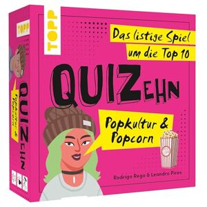 TOPP QUIZehn Pop Culture & Popcorn. The cunning game for the top 10th party game with 100 crazy quiz questions for geeks, nerds and series junkies TOPP QUIZehn Pop Culture & Popcorn. The cunning game for the top 10th party game with 100 crazy quiz questions for geeks, nerds and series junkies