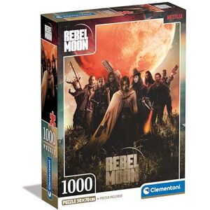 Clementoni Jigsaw Puzzle Rebel Moon 1000 Pieces Puzzle For Adults 14-99 Years, Poster Included, Gift For Men/Women, Film, Netflix Series, Made In Italy, 39865 Clementoni Jigsaw Puzzle Rebel Moon 1000 Pieces Puzzle For Adults 14-99 Years, Poster Included, Gift For Men/Women, Film, Netflix Series, Made In Italy, 39865