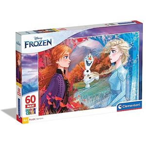 Clementoni 26452 Supercolor Puzzle Disney Frozen 2-60 maxi pieces Made in Italy jigsaw puzzle children age 4 Clementoni 26452 Supercolor Puzzle Disney Frozen 2-60 maxi pieces Made in Italy jigsaw puzzle children age 4