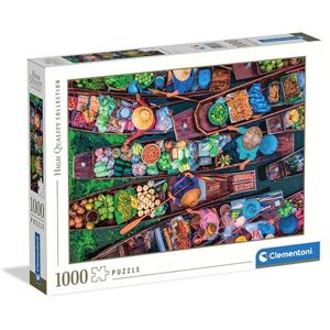 Clementoni Jigsaw Puzzle 1000 pieces Collection, Thai Floating Market, Puzzle for Adults 14-99 Years, Made in Italy, 39882 Clementoni Jigsaw Puzzle 1000 pieces Collection, Thai Floating Market, Puzzle for Adults 14-99 Years, Made in Italy, 39882