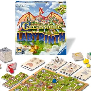 Ravensburger Carcassonne Labyrinth The Moving Maze Game Ravensburger Carcassonne Labyrinth The Moving Maze Game