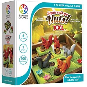 SmartGames Squirrels Go Nuts XXL, Extra Large Puzzle Game with 100 Challenges, 7+ Years SmartGames Squirrels Go Nuts XXL, Extra Large Puzzle Game with 100 Challenges, 7+ Years
