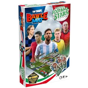 Top Trumps World Football Stars Battle Mat Card Game, Play with your favourite Football players including Cristiano Ronaldo, Lionel Messi and Harry Kane, gift and toy for boys and girls aged 6 plus Top Trumps World Football Stars Battle Mat Card Game, Play with your favourite Football players including Cristiano Ronaldo, Lionel Messi and Harry Kane, gift and toy for boys and girls aged 6 plus