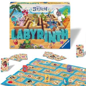 Ravensburger Disney Stitch Labyrinth The Moving Maze Game Family Strategy Board Game for Kids & Adults Age 7 Years Up 2 to 4 Players Ravensburger Disney Stitch Labyrinth The Moving Maze Game Family Strategy Board Game for Kids & Adults Age 7 Years Up 2 to 4 Players