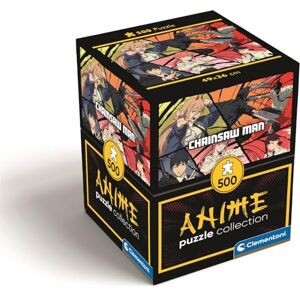 Clementoni Jigsaw Puzzle 500 pieces, Cube Anime Chainsaw Man, Puzzle for Adults 14-99 Years, Made in Italy, 35607 Clementoni Jigsaw Puzzle 500 pieces, Cube Anime Chainsaw Man, Puzzle for Adults 14-99 Years, Made in Italy, 35607