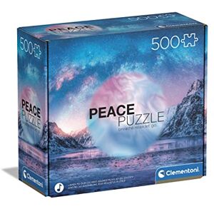 Clementoni 35116 Peace Puzzle Light Blue Jigsaw Puzzle 500 Pieces, Made In Italy, Jigsaw Puzzle For Adults Clementoni 35116 Peace Puzzle Light Blue Jigsaw Puzzle 500 Pieces, Made In Italy, Jigsaw Puzzle For Adults