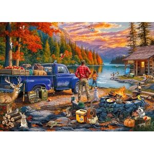 Ravensburger Sunset Lake 300 Piece Large Format Jigsaw Puzzle – Autumn Camping Scene with Father and Son – Relaxing Nature-Themed Puzzle for Adults & Families Ravensburger Sunset Lake 300 Piece Large Format Jigsaw Puzzle – Autumn Camping Scene with Father and Son – Relaxing Nature-Themed Puzzle for Adults & Families
