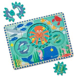 Melissa & Doug Wooden Underwater Jigsaw Spinning Gear Puzzle – 18 Pieces, Puzzles for 3 year olds, Montessori toys, Toddler puzzles, Problem solving, Gift for boy or girl Melissa & Doug Wooden Underwater Jigsaw Spinning Gear Puzzle – 18 Pieces, Puzzles for 3 year olds, Montessori toys, Toddler puzzles, Problem solving, Gift for boy or girl