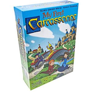 Asmodee Z-Man Games ZM7860 My First Carcassonne, Board Game, Ages 4 and up 2-4 Players, 30 Minutes Playing Time, One Colour, Standalone Asmodee Z-Man Games ZM7860 My First Carcassonne, Board Game, Ages 4 and up 2-4 Players, 30 Minutes Playing Time, One Colour, Standalone