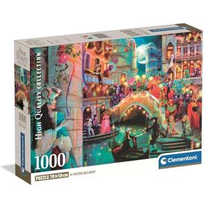 Clementoni Jigsaw Puzzle 1000 pieces Collection Carnival Moon, Puzzle for Adults 14-99 Years, Compact box, Made in Italy, 39990 Clementoni Jigsaw Puzzle 1000 pieces Collection Carnival Moon, Puzzle for Adults 14-99 Years, Compact box, Made in Italy, 39990