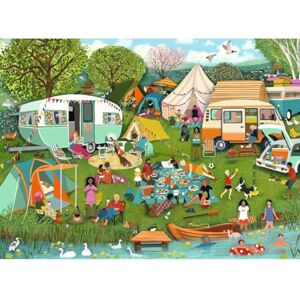Ravensburger Camping Adventures 500 Piece Jigsaw Puzzle for Adults & Teens – Angela Holland Countryside Camping Scene with Caravans, Tents & Lakeside Picnic Ravensburger Camping Adventures 500 Piece Jigsaw Puzzle for Adults & Teens – Angela Holland Countryside Camping Scene with Caravans, Tents & Lakeside Picnic