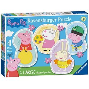 Ravensburger Peppa Pig 4 Large Shaped Jigsaw Puzzles (10, 12, 14, 16 Pieces) for Kids Age 3 Years Up Educational Toys for Toddlers Ravensburger Peppa Pig 4 Large Shaped Jigsaw Puzzles (10, 12, 14, 16 Pieces) for Kids Age 3 Years Up Educational Toys for Toddlers