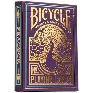 Bicycle Purple Peacock Playing Cards 1 Deck, Air Cushion Finish, Professional, Superb Handling & Durability, Great Gift For Card Collectors, 20 mm x 67 mm x 84 mm Bicycle Purple Peacock Playing Cards 1 Deck, Air Cushion Finish, Professional, Superb Handling & Durability, Great Gift For Card Collectors, 20 mm x 67 mm x 84 mm