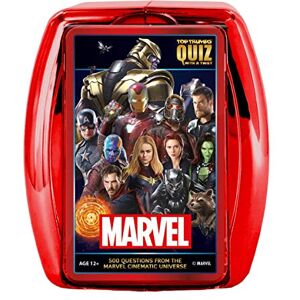 Top Trumps Marvel Cinematic Universe Quiz Game, 500 questions to test your knowledge on Guardians of the Galaxy, Avengers, S.H.I.E.L.D, Wakanda and more, gift and toy for Boys and Girls Aged 8 plus Top Trumps Marvel Cinematic Universe Quiz Game, 500 questions to test your knowledge on Guardians of the Galaxy, Avengers, S.H.I.E.L.D, Wakanda and more, gift and toy for Boys and Girls Aged 8 plus