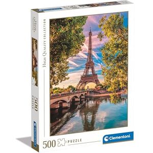 Clementoni Jigsaw Puzzle Collection Along The Seine 500 Pieces Puzzle For Adults 14-99 Years, Gift For Men/Women, City, Paris, France, Made In Italy, 35524 Clementoni Jigsaw Puzzle Collection Along The Seine 500 Pieces Puzzle For Adults 14-99 Years, Gift For Men/Women, City, Paris, France, Made In Italy, 35524