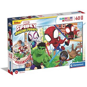 Clementoni 25468 Supercolor Puzzle 40 Floor Marvel Spidey 40 Pieces Jigsaw Puzzle For Kids Age 3 Clementoni 25468 Supercolor Puzzle 40 Floor Marvel Spidey 40 Pieces Jigsaw Puzzle For Kids Age 3
