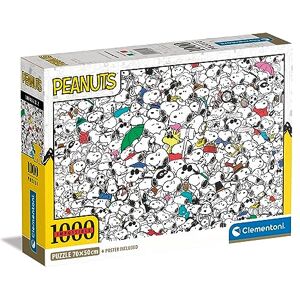Clementoni 39804 Impossible Puzzle Peanuts Jigsaw Puzzle 1000 Pieces, Jigsaw Puzzle For Adults, Comic Puzzle, Difficult Made In Italy Clementoni 39804 Impossible Puzzle Peanuts Jigsaw Puzzle 1000 Pieces, Jigsaw Puzzle For Adults, Comic Puzzle, Difficult Made In Italy