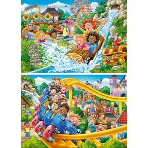 Ravensburger Amusement Park Fun Jigsaw Puzzle for Kids Age 4+ 2 x 24 Piece Children’s Puzzles with Colourful Theme Park & Fairground Scenes Ravensburger Amusement Park Fun Jigsaw Puzzle for Kids Age 4+ 2 x 24 Piece Children’s Puzzles with Colourful Theme Park & Fairground Scenes