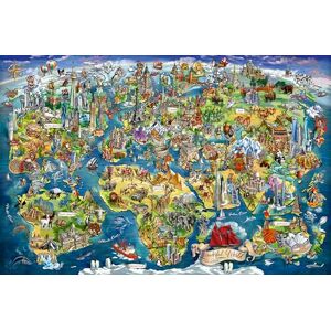 Ravensburger Illustrated World Map 5000 Piece Jigsaw Puzzle – Educational Puzzle for Adults & Kids, Premium Quality, Fun Family Activity Ravensburger Illustrated World Map 5000 Piece Jigsaw Puzzle – Educational Puzzle for Adults & Kids, Premium Quality, Fun Family Activity