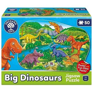 Orchard Toys Big Dinosaurs Jigsaw Puzzle for Kids Large, 50-Piece, Dinosaur Floor Puzzles for 4+ Year Olds Giant Games and Educational Toys for Children, Toddlers, Boys and Girls 58 x 40 cm Orchard Toys Big Dinosaurs Jigsaw Puzzle for Kids Large, 50-Piece, Dinosaur Floor Puzzles for 4+ Year Olds Giant Games and Educational Toys for Children, Toddlers, Boys and Girls 58 x 40 cm