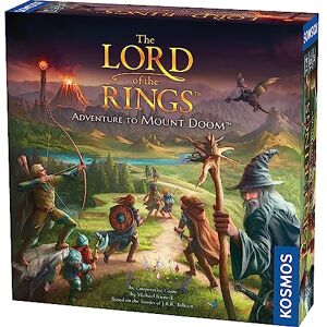 Thames & Kosmos The Lord of the Rings: Adventure to Mount Doom Cooperative Board Game Strategic Dice Selection Game 1–4 Players Game Night for Adults & Kids Age 10+ Ideal For Fantasy Lovers Thames & Kosmos The Lord of the Rings: Adventure to Mount Doom Cooperative Board Game Strategic Dice Selection Game 1–4 Players Game Night for Adults & Kids Age 10+ Ideal For Fantasy Lovers