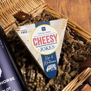 Talking Tables Cheesy Jokes Game Fun Family Game for Christmas Perfect Stocking Filler and Party Game for Cheese Lovers, Entertaining for All Ages, PLASTIC FREE Talking Tables Cheesy Jokes Game Fun Family Game for Christmas Perfect Stocking Filler and Party Game for Cheese Lovers, Entertaining for All Ages, PLASTIC FREE