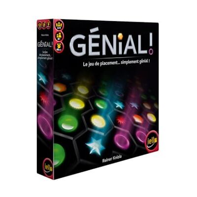 IELLO Awesome Placement & Strategy Game by Reiner Knizia 1-4 Players Hexagonal Domino Tiles Family & Experts 45 Min 8+ IELLO Awesome Placement & Strategy Game by Reiner Knizia 1-4 Players Hexagonal Domino Tiles Family & Experts 45 Min 8+