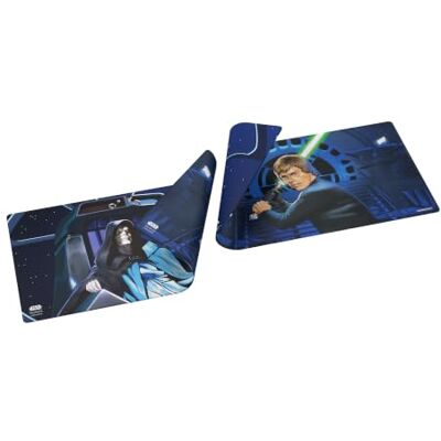 Gamegenic Star Wars Unlimited Double-Sided Playmat Luke vs Palpatine A versatile double-sided mat featuring Jedi Luke Skywalker and Emperor Palpatine for epic battles. Gamegenic Star Wars Unlimited Double-Sided Playmat Luke vs Palpatine A versatile double-sided mat featuring Jedi Luke Skywalker and Emperor Palpatine for epic battles.