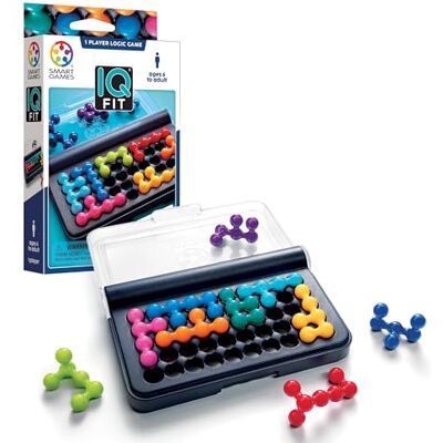 SmartGames IQ Fit Logic Puzzle Game 120 Challenges Single Player Brain Teaser for Ages 6+ Multilingual Version SmartGames IQ Fit Logic Puzzle Game 120 Challenges Single Player Brain Teaser for Ages 6+ Multilingual Version