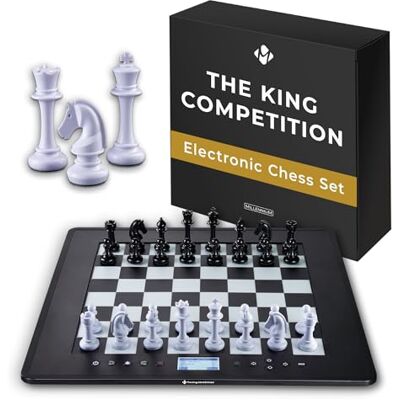 MILLENNIUM The King Competition Chess Computer User-friendly, for the whole family & chess enthusiasts, with automatically adjustable playing strength; LED move display MILLENNIUM The King Competition Chess Computer User-friendly, for the whole family & chess enthusiasts, with automatically adjustable playing strength; LED move display
