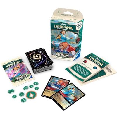 Ravensburger Disney Lorcana Set 7: Archazia's Island Amethyst & Steel Starter Deck Starter Deck, Trading Card Game for Adults and Kids Age 8+, Collectable TCG, Lorcana Gift for Boys and Girls Ravensburger Disney Lorcana Set 7: Archazia's Island Amethyst & Steel Starter Deck Starter Deck, Trading Card Game for Adults and Kids Age 8+, Collectable TCG, Lorcana Gift for Boys and Girls