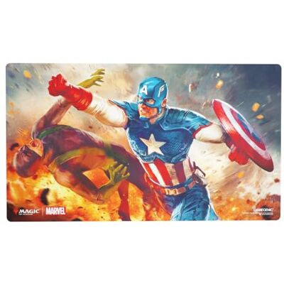 Gamegenic Magic: The Gathering Marvel Super Heroes Prime Playmat Captain America, Super-Soldier Trading Card Game Accessory Ages 13+ Gamegenic Magic: The Gathering Marvel Super Heroes Prime Playmat Captain America, Super-Soldier Trading Card Game Accessory Ages 13+