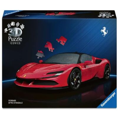 Ravensburger Iconics Ferrari Stradale, 108 piece 3D Jigsaw Puzzle for Adults and Kids Age 8+ Years Up Ravensburger Iconics Ferrari Stradale, 108 piece 3D Jigsaw Puzzle for Adults and Kids Age 8+ Years Up