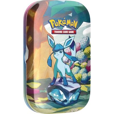 Pokémon TCG: Scarlet & Violet—Prismatic Evolutions Mini Tin – Glaceon (2 Booster Packs & 1 Coin) Pokémon TCG: Scarlet & Violet—Prismatic Evolutions Mini Tin – Glaceon (2 Booster Packs & 1 Coin)