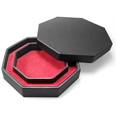 shibby dice board with dice tray and lid for all tabletop games 23,5cm (red) shibby dice board with dice tray and lid for all tabletop games 23,5cm (red)