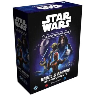 Asmodee Star Wars: The Deckbuilding Game – Rebel & Empire Reinforcements Expansion Board Game Expansion Ages 12+ 2 Players 30 Minutes Playing Time Asmodee Star Wars: The Deckbuilding Game – Rebel & Empire Reinforcements Expansion Board Game Expansion Ages 12+ 2 Players 30 Minutes Playing Time