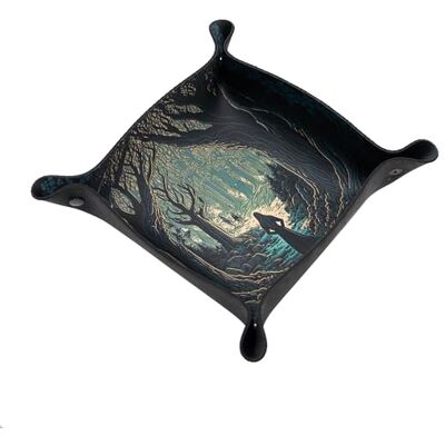 PLAYMATS Dice Tray For Tabletop Games and RPG compatible with Wonder Book, Roll Player, Ashes Reborn Slavic Forest PLAYMATS Dice Tray For Tabletop Games and RPG compatible with Wonder Book, Roll Player, Ashes Reborn Slavic Forest