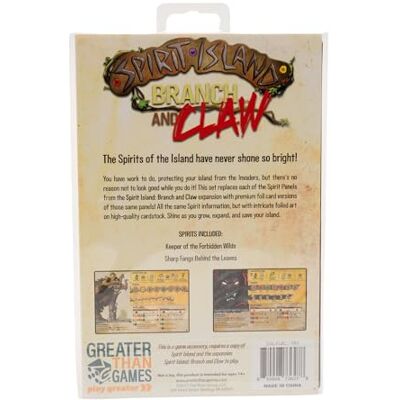 Greater Than Games Spirit Island: Branch & Claw Foil Panels Cooperative Strategy Board Game Accessory Premium Component Upgrade Greater Than Games Spirit Island: Branch & Claw Foil Panels Cooperative Strategy Board Game Accessory Premium Component Upgrade