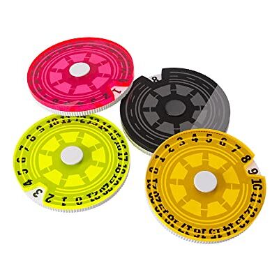 Gamegenic Life Counters Single Dials (4 Pack) Count Life or Victory Points Use with Tabletop Games, Collectible Card Games and Living Card Games Premium Acrylic Made by Gamegenic Life Counters Single Dials (4 Pack) Count Life or Victory Points Use with Tabletop Games, Collectible Card Games and Living Card Games Premium Acrylic Made by