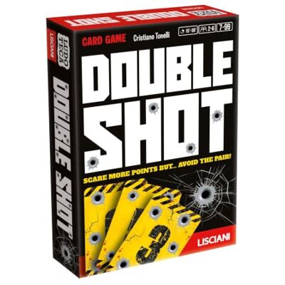 Liscianigiochi Lisciani – Ludoteca Double Shot Card Game for Children from 8 Years – Risk It All Without Forming Pairs to Win – 98 Cards – Speed, Cunning and Strategy Liscianigiochi Lisciani – Ludoteca Double Shot Card Game for Children from 8 Years – Risk It All Without Forming Pairs to Win – 98 Cards – Speed, Cunning and Strategy