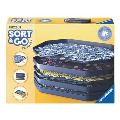 Ravensburger Puzzlezubehör Sort & Go Ultimate Sort, store and transport up to 1000 puzzle pieces, puzzle accessories, gift for puzzle fans Ravensburger Puzzlezubehör Sort & Go Ultimate Sort, store and transport up to 1000 puzzle pieces, puzzle accessories, gift for puzzle fans