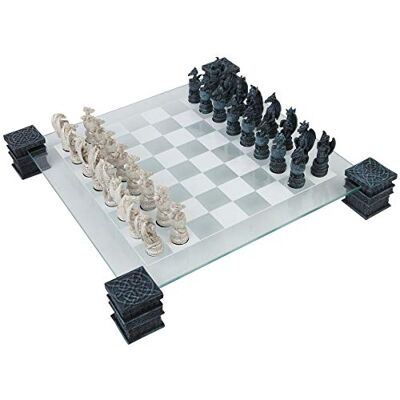 Nemesis Now Dragon Chess Set 43cm Black Nemesis Now Dragon Chess Set 43cm Black